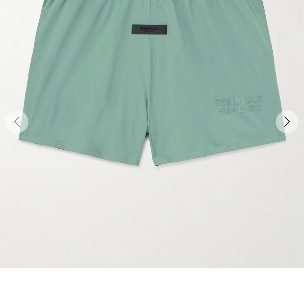 FEAR OF GOD ESSENTIALS
Logo-Appliquéd Stretch-Shell Drawstring Shorts